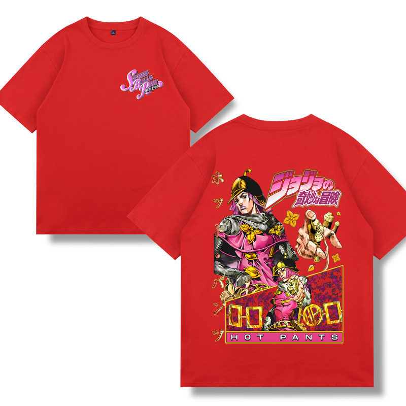 飆馬野郎jojo的奇妙冒險 2026親子情侶男女同款 印花短袖T恤