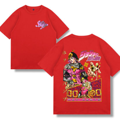 飆馬野郎jojo的奇妙冒險 2026親子情侶男女同款 印花短袖T恤