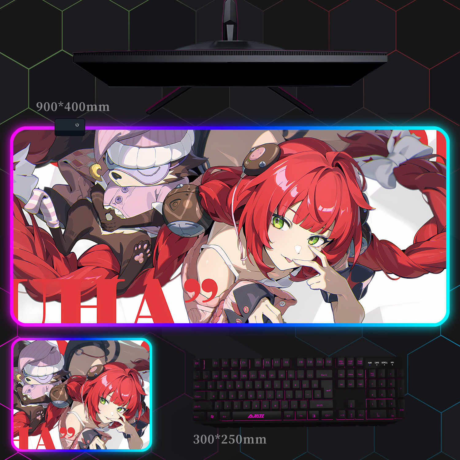 絕區零 主題桌墊 布質滑鼠墊