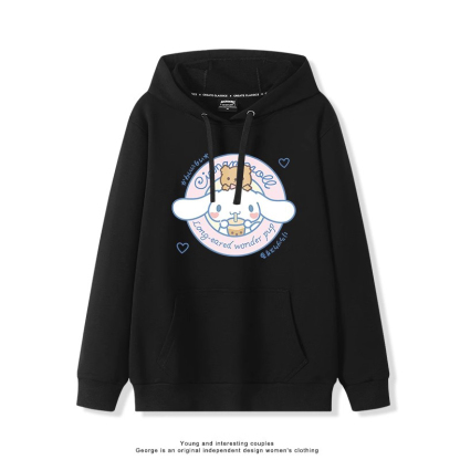 大耳朵狗新款 親子情侶男女連帽衛衣