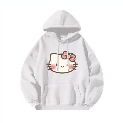 Hello Kitty凱蒂貓新款 親子情侶男女連帽衛衣