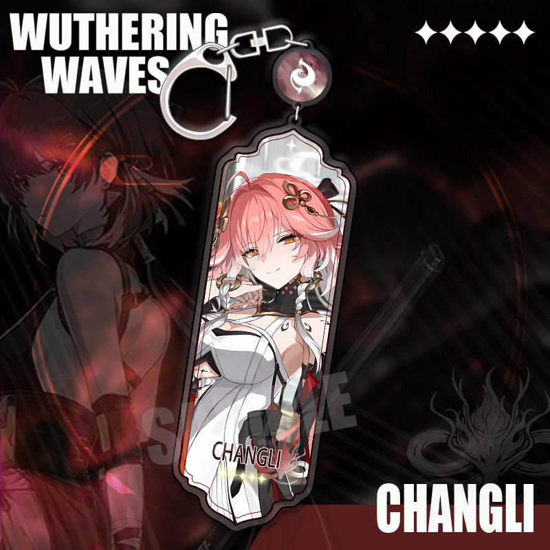 鳴潮 角色精選長條壓克力鑰匙扣 贊妮 / 坎特雷拉 / 卡提希婭等挂件