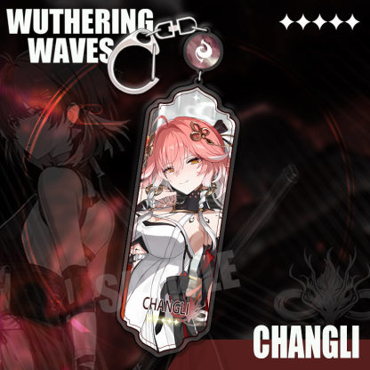 鳴潮 角色精選長條壓克力鑰匙扣 贊妮 / 坎特雷拉 / 卡提希婭等挂件