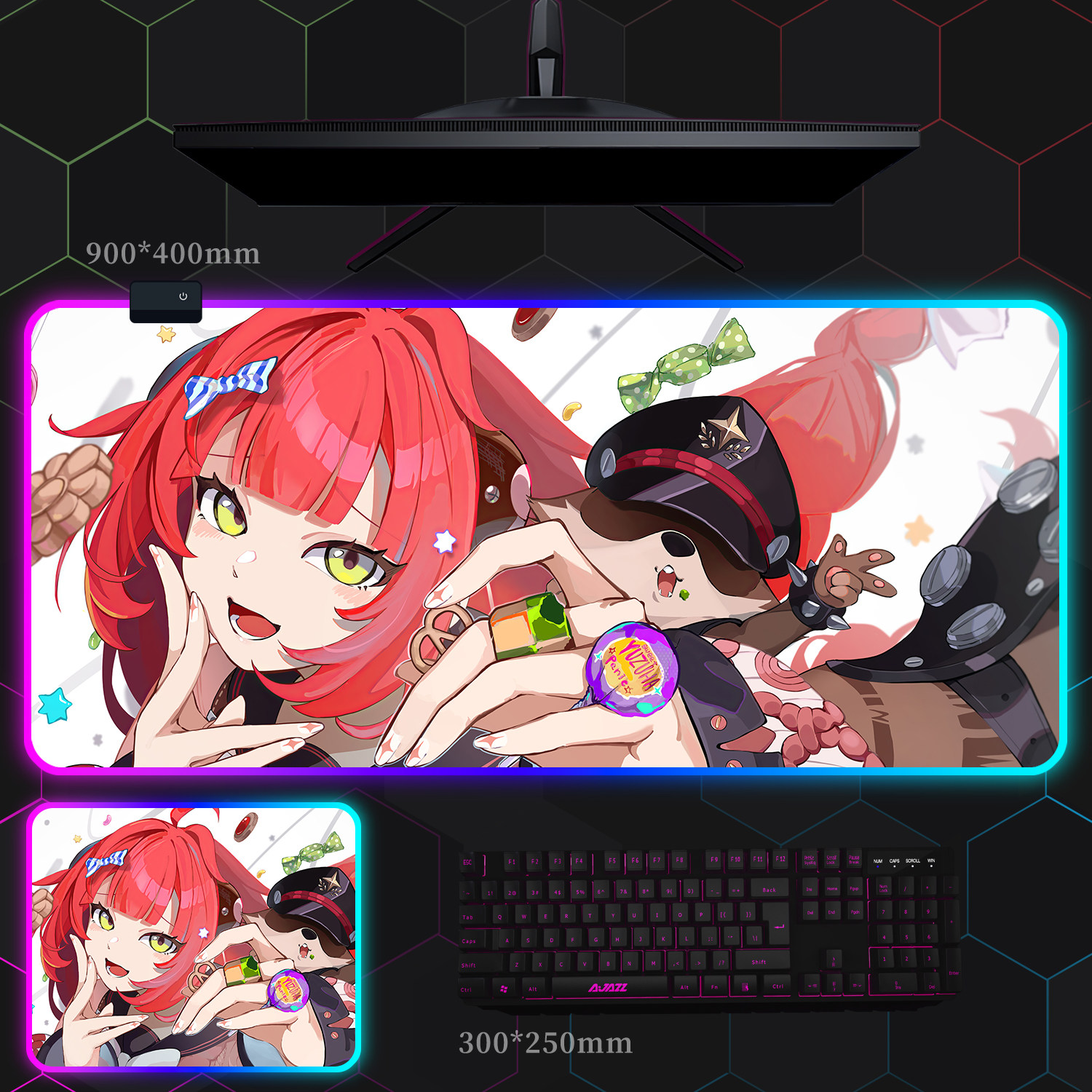 絕區零 主題桌墊 布質滑鼠墊