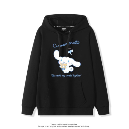 大耳朵狗新款 親子情侶男女連帽衛衣