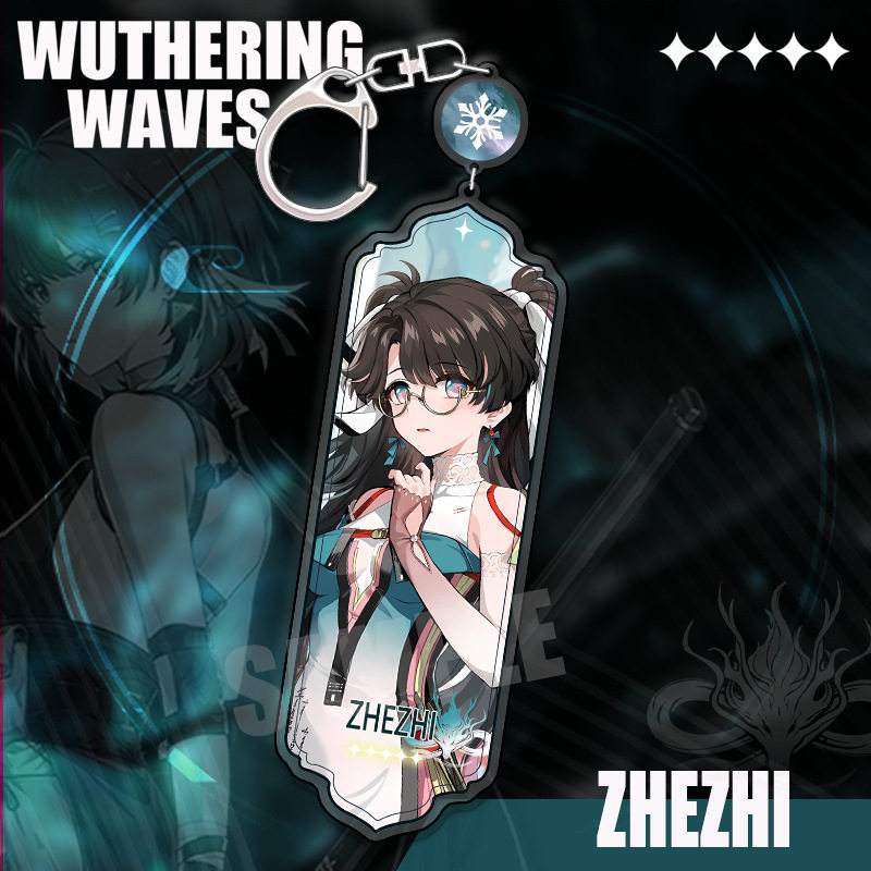 鳴潮 角色精選長條壓克力鑰匙扣 贊妮 / 坎特雷拉 / 卡提希婭等挂件