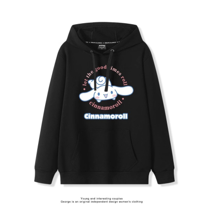 大耳朵狗新款 親子情侶男女連帽衛衣