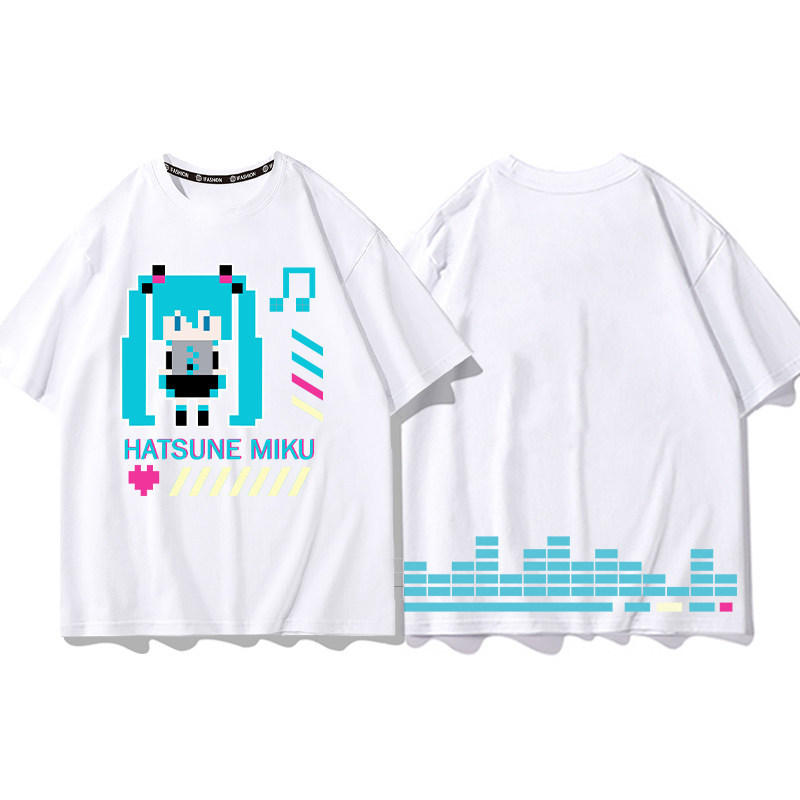 初音未來 2026親子情侶男女同款 印花短袖T恤