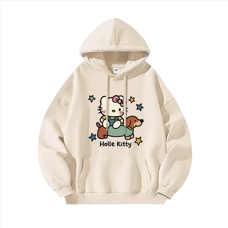 Hello Kitty凱蒂貓新款 親子情侶男女連帽衛衣