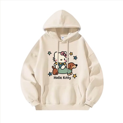 Hello Kitty凱蒂貓新款 親子情侶男女連帽衛衣