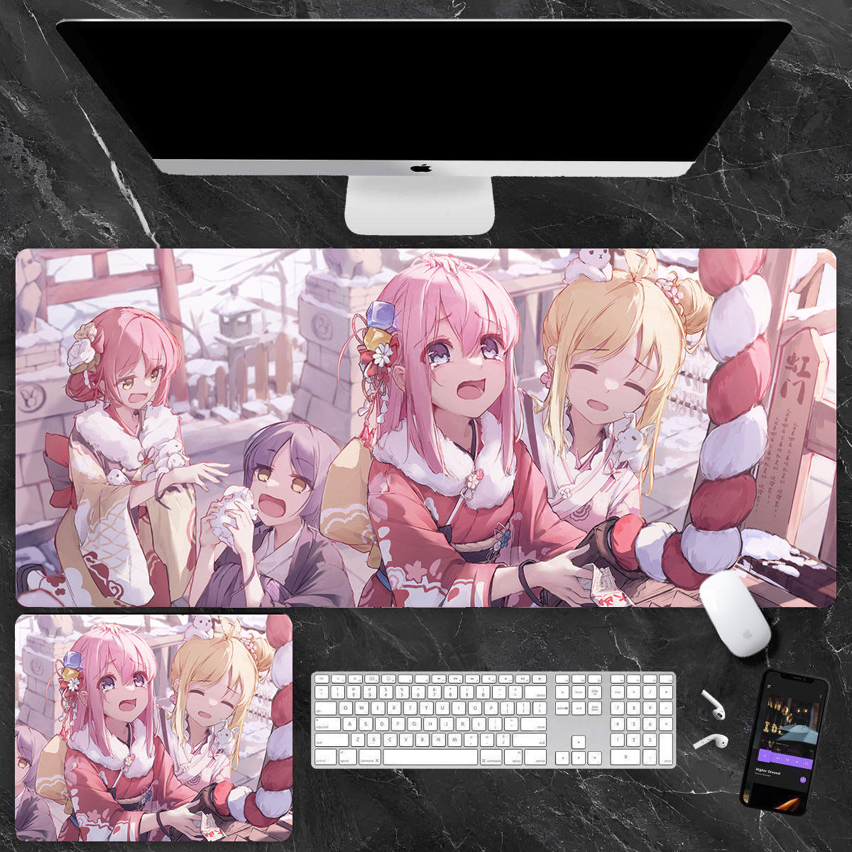 孤獨搖滾 主題桌墊 布質滑鼠墊