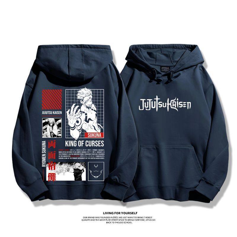 咒術迴戰兩面宿儺 聯名衛衣2026秋冬新款親子情侶裝連帽衛衣