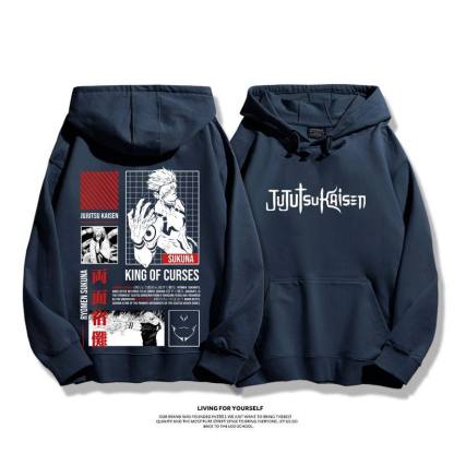 咒術迴戰兩面宿儺 聯名衛衣2026秋冬新款親子情侶裝連帽衛衣