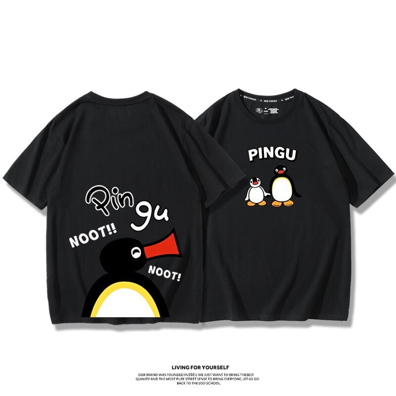 Pingu小企鵝嘟嘟嘴周邊 印花短袖T恤
