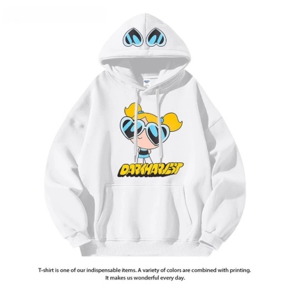 飛天小女警新款 親子情侶男女連帽衛衣