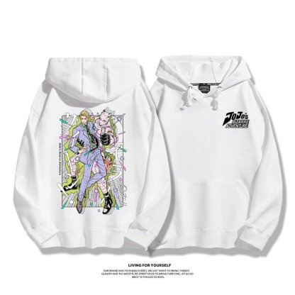 jojo的奇妙冒險 親子情侶男女連帽衛衣