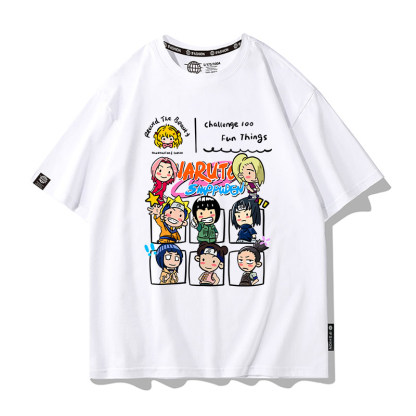 火影忍者 2026親子情侶男女同款 印花短袖T恤