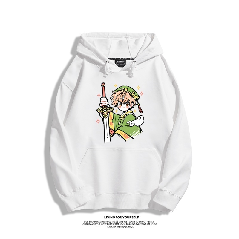 魔卡小櫻新款 親子情侶男女連帽衛衣