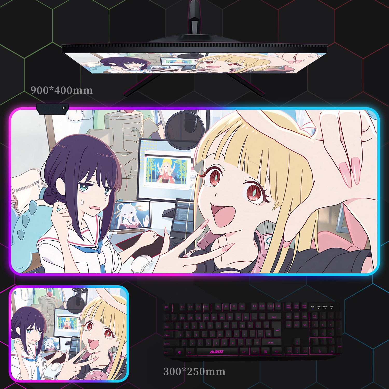 超時空輝耀姬 主題桌墊 布質滑鼠墊