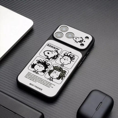 史努比 Snoopy 高端皮紋手機殼｜MagSafe磁吸防摔保護套