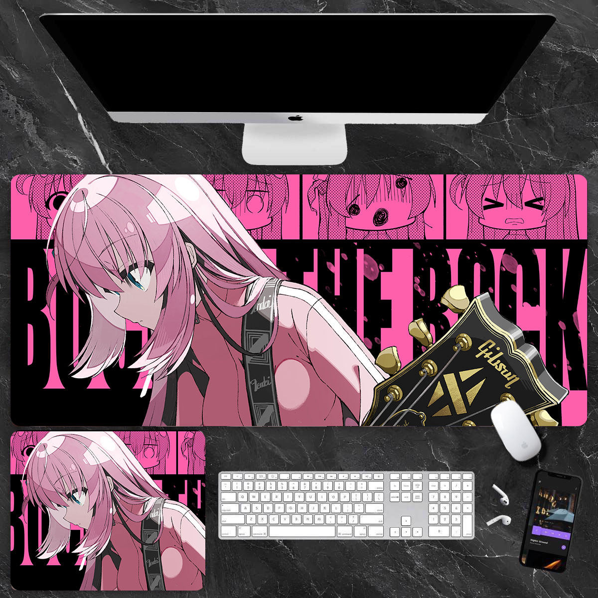 孤獨搖滾 主題桌墊 布質滑鼠墊