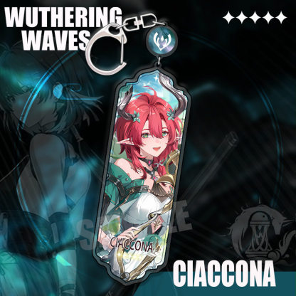 鳴潮 角色精選長條壓克力鑰匙扣 贊妮 / 坎特雷拉 / 卡提希婭等挂件