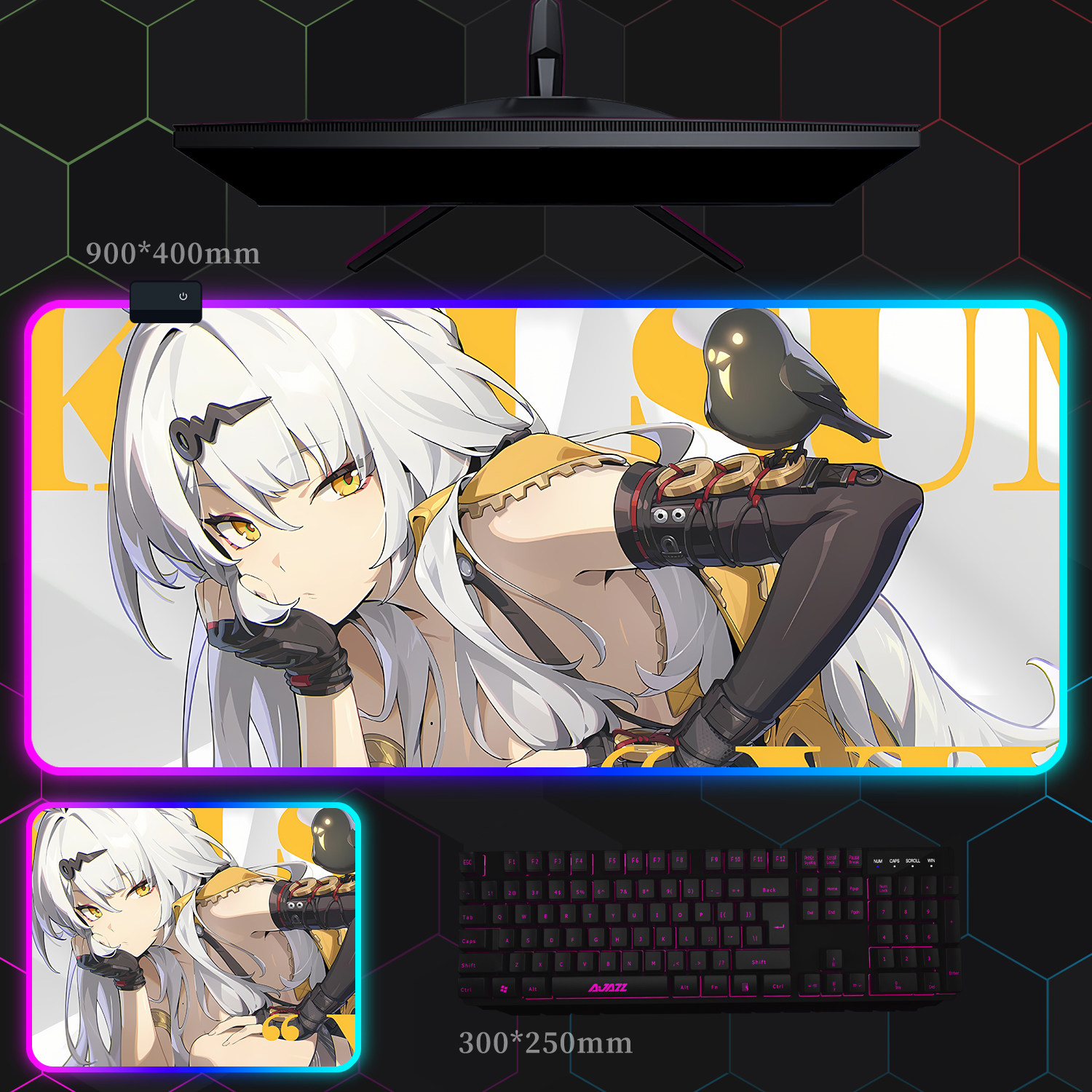 絕區零 主題桌墊 布質滑鼠墊