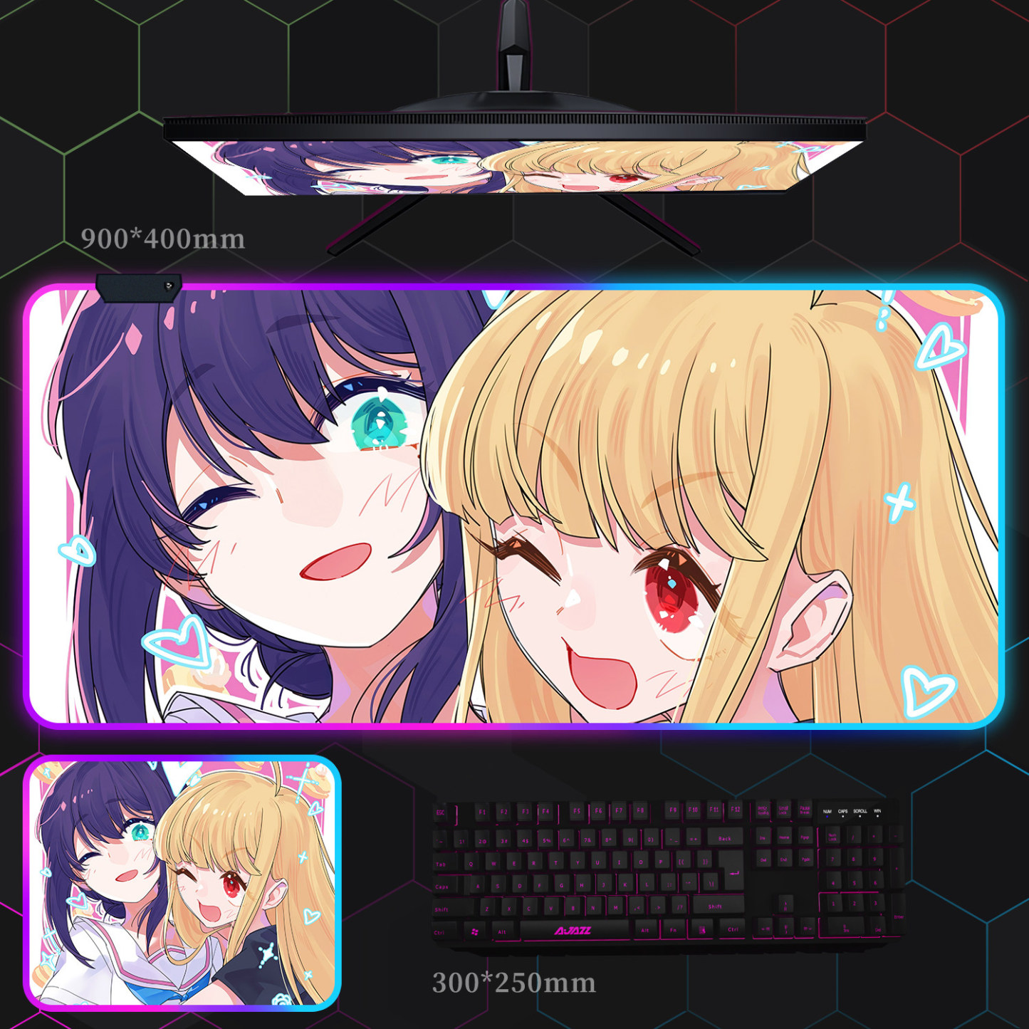 超時空輝耀姬 主題桌墊 布質滑鼠墊