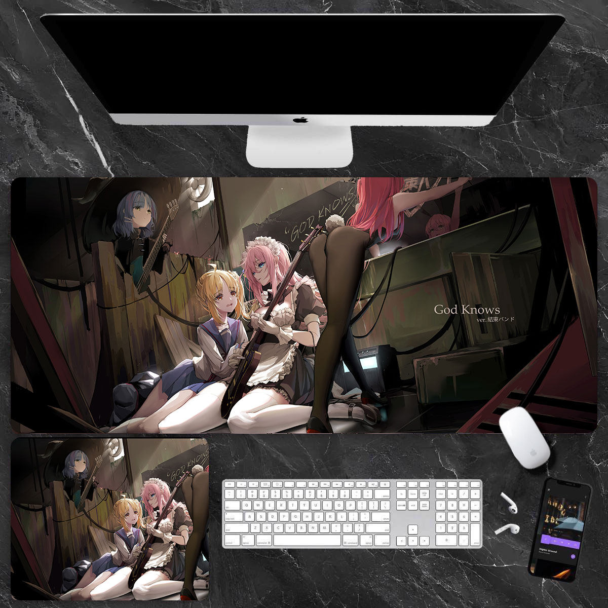 孤獨搖滾 主題桌墊 布質滑鼠墊