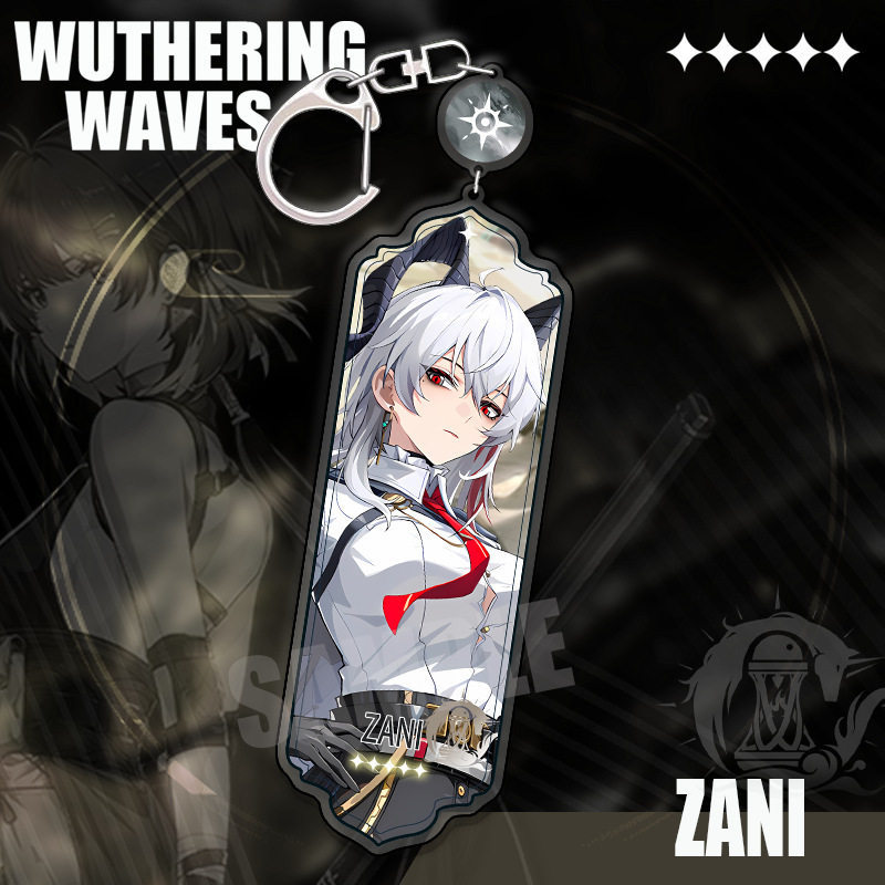 鳴潮 角色精選長條壓克力鑰匙扣 贊妮 / 坎特雷拉 / 卡提希婭等挂件