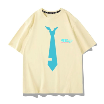 初音未來 2026親子情侶男女同款 印花短袖T恤