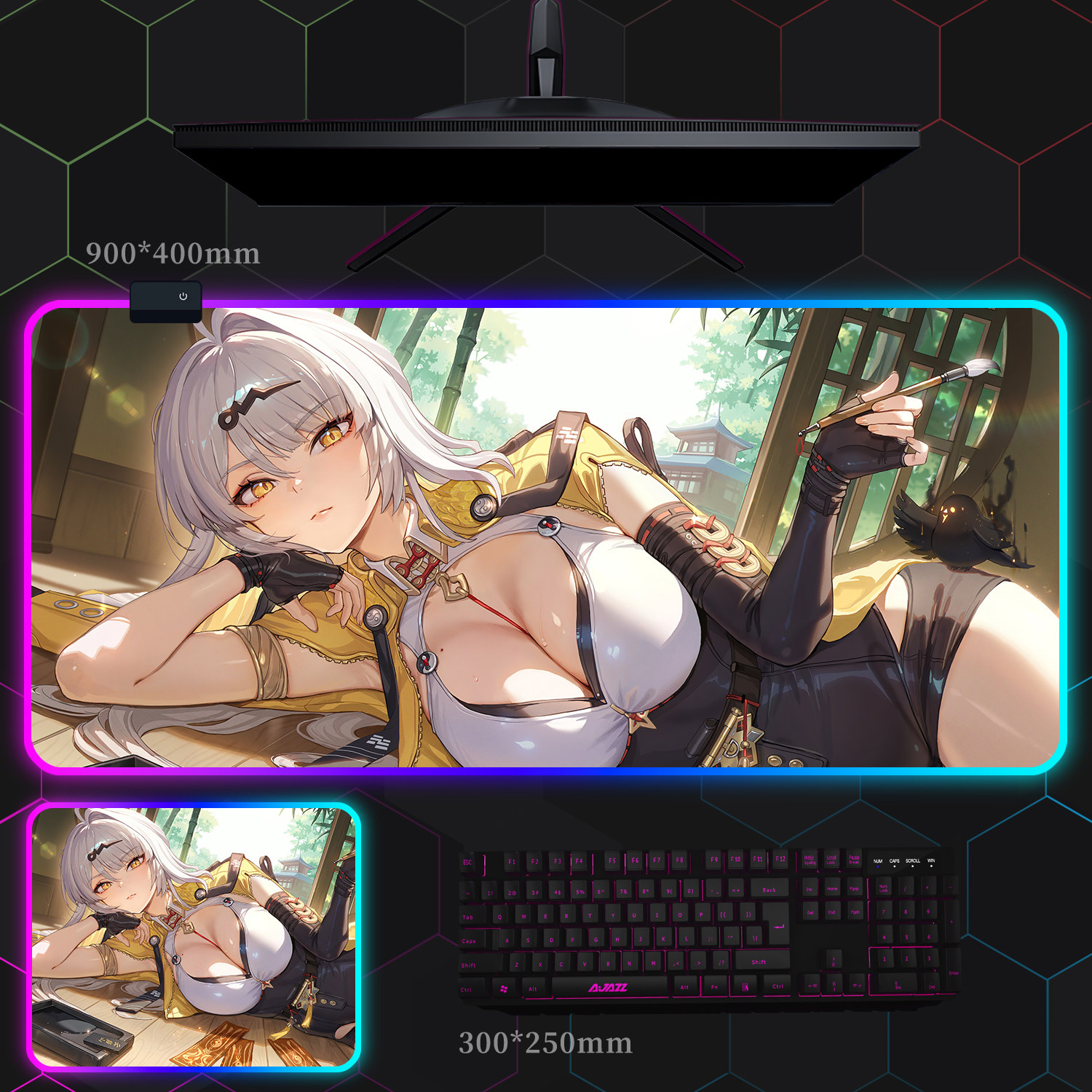 絕區零 主題桌墊 布質滑鼠墊