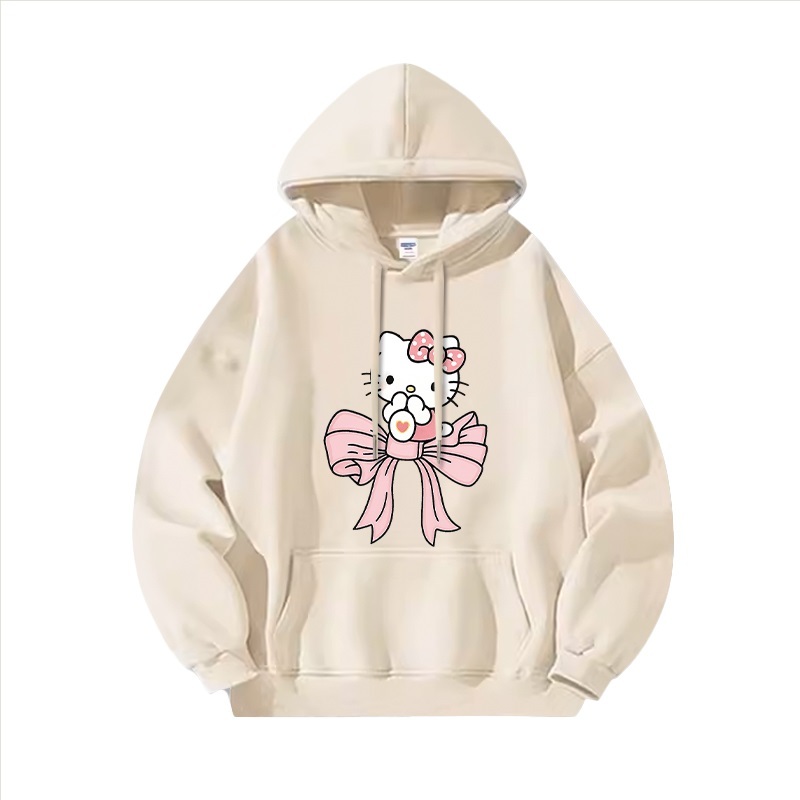 Hello Kitty凱蒂貓新款 親子情侶男女連帽衛衣