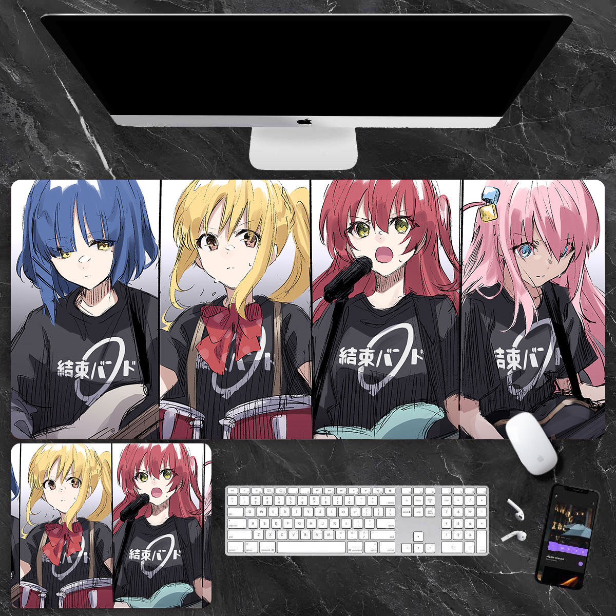 孤獨搖滾 主題桌墊 布質滑鼠墊