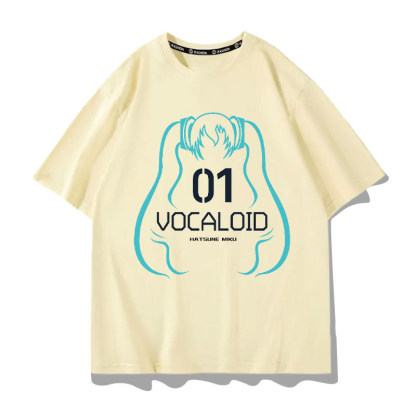 初音未來 2026親子情侶男女同款 印花短袖T恤