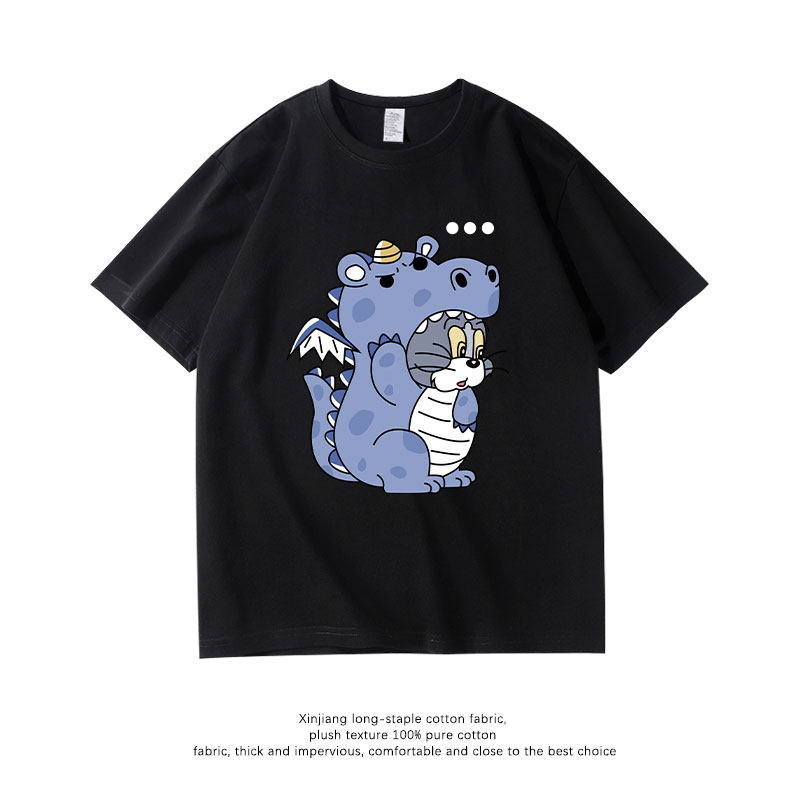 貓和老鼠 2026親子情侶男女同款 印花短袖T恤