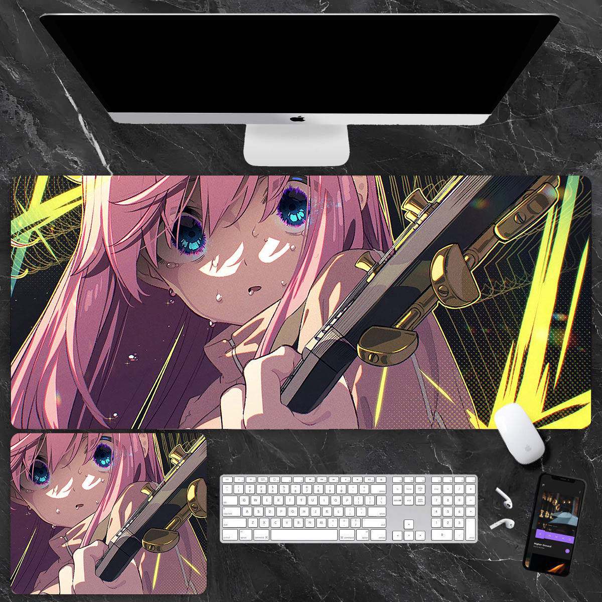 孤獨搖滾 主題桌墊 布質滑鼠墊