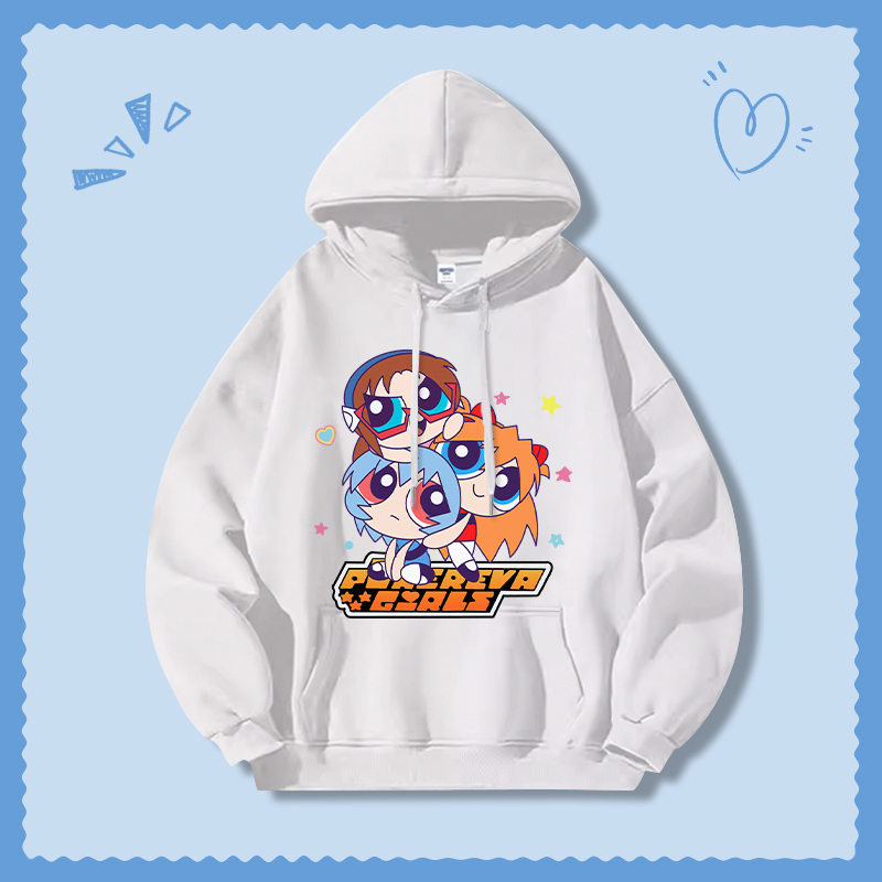 飛天小女警新款 親子情侶男女連帽衛衣