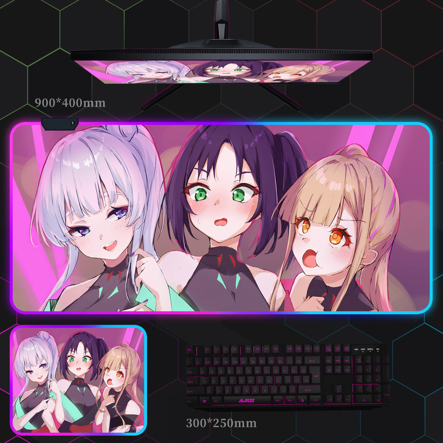 超時空輝耀姬 主題桌墊 布質滑鼠墊