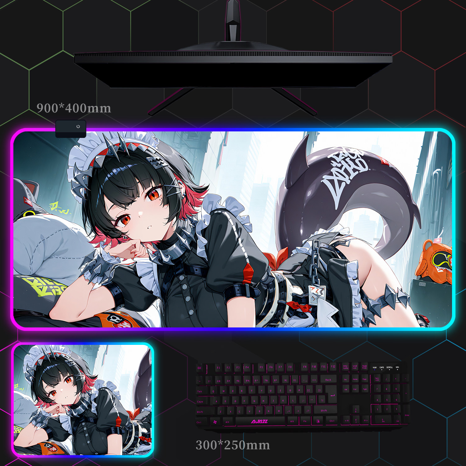 絕區零 主題桌墊 布質滑鼠墊