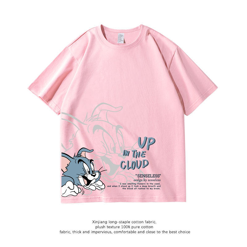 貓和老鼠 2026親子情侶男女同款 印花短袖T恤