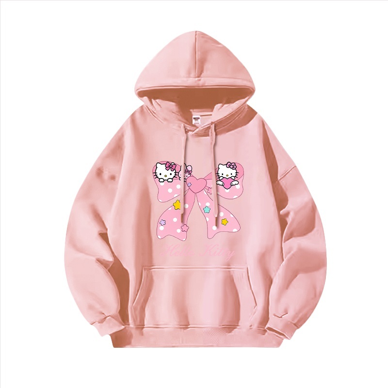 Hello Kitty凱蒂貓新款 親子情侶男女連帽衛衣