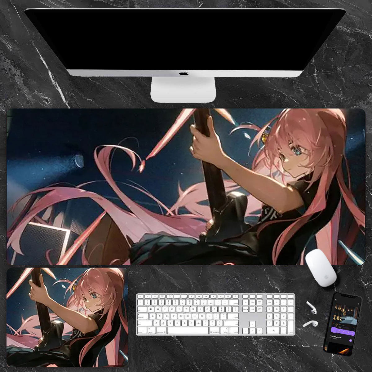 孤獨搖滾 主題桌墊 布質滑鼠墊