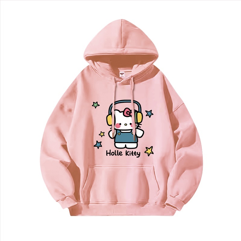 Hello Kitty凱蒂貓新款 親子情侶男女連帽衛衣