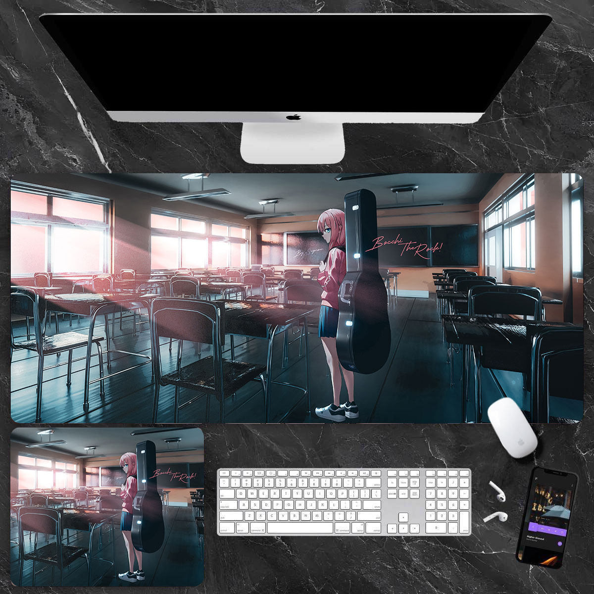 孤獨搖滾 主題桌墊 布質滑鼠墊