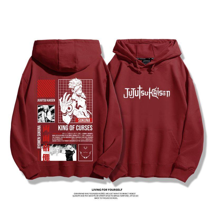 咒術迴戰兩面宿儺 聯名衛衣2026秋冬新款親子情侶裝連帽衛衣