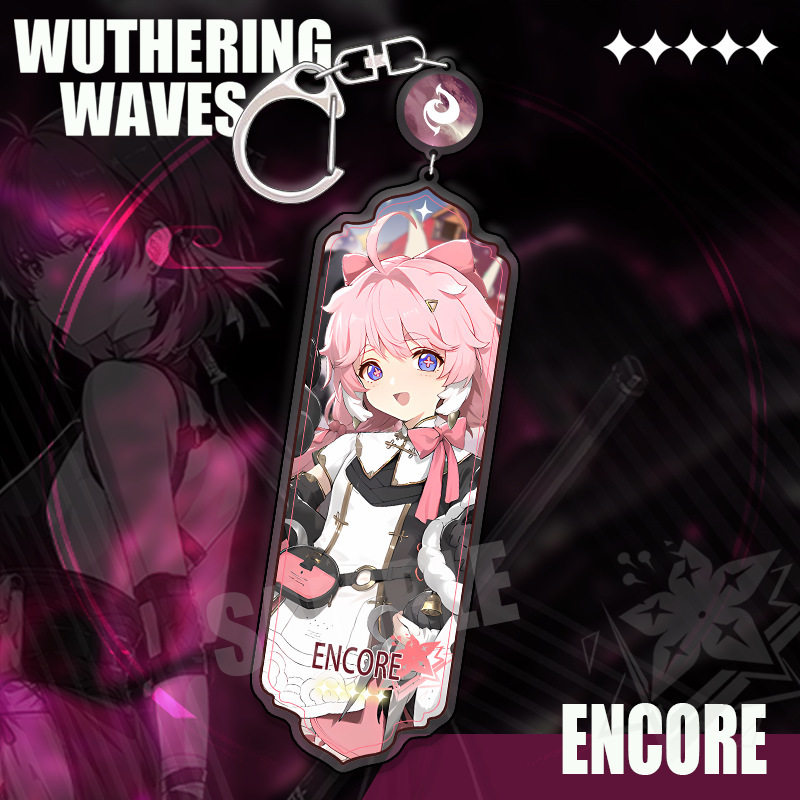 鳴潮 角色精選長條壓克力鑰匙扣 贊妮 / 坎特雷拉 / 卡提希婭等挂件