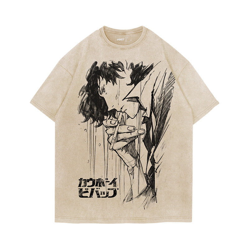 Cowboy星際牛仔水洗做舊 2026親子情侶男女同款 印花水洗短袖