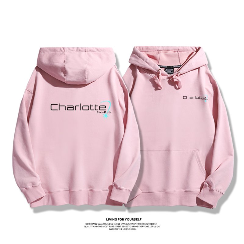 Charlotte友利奈緒 親子情侶男女連帽衛衣