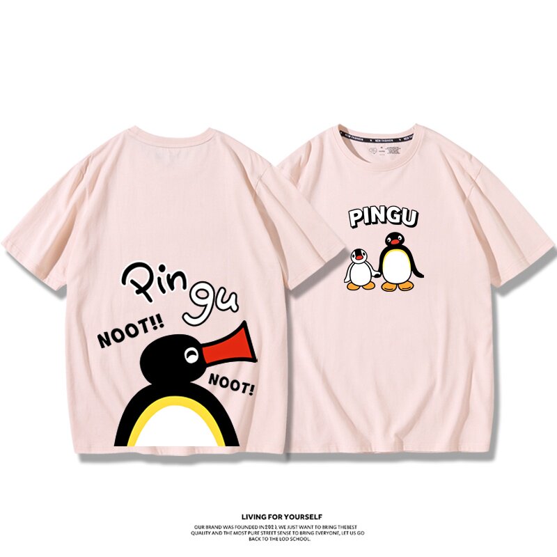Pingu小企鵝嘟嘟嘴周邊 印花短袖T恤